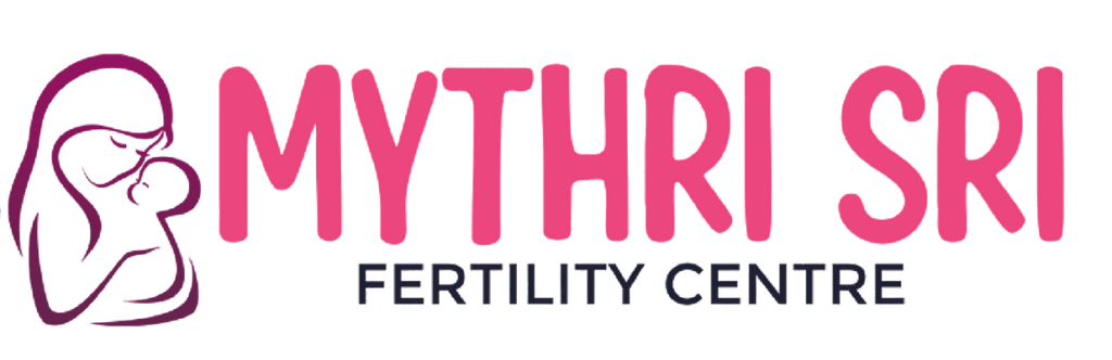 Mythri Sri Fertility Centre logo, symbolizing compassionate care and expert fertility treatments.